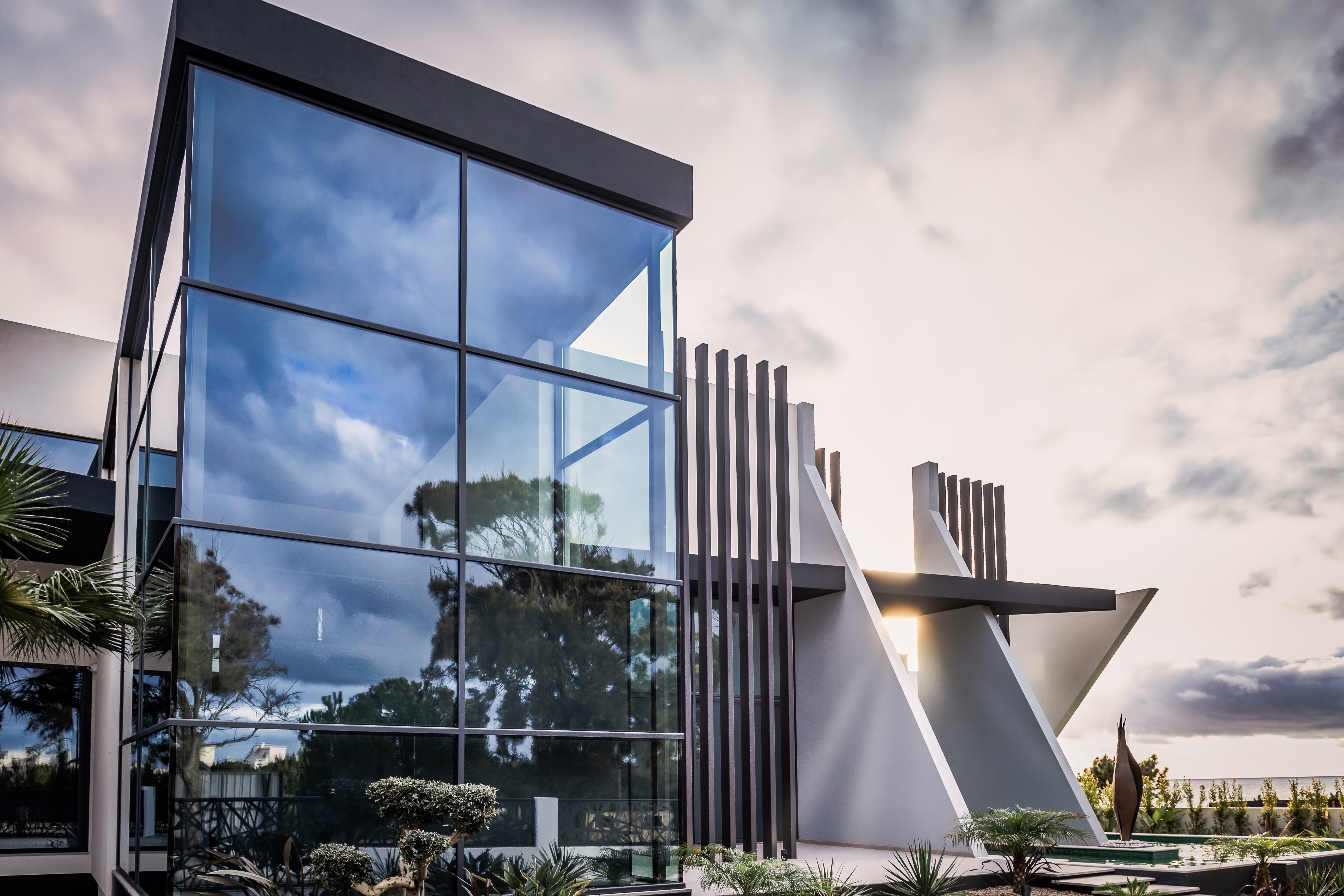 Minimal modern facade
